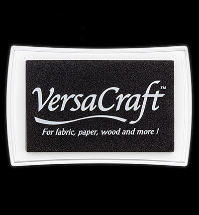 VK-000-182 - Tsukineko - Inkpad, Real Black - VersaCraft encreur, grand