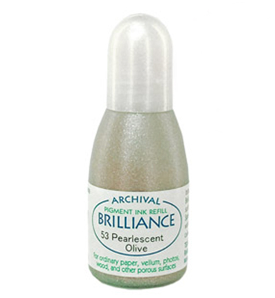 RB-000-053 - Tsukineko - Pearlescent Olive - Recharges Brilliance