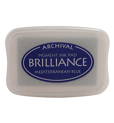 BR-000-018 - Tsukineko - Mediterranean Blue - Encreurs Brilliance