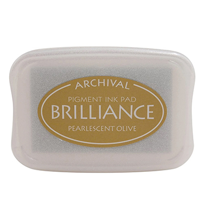 BR-000-053 - Tsukineko - Pearlescent Olive - Encreurs Brilliance