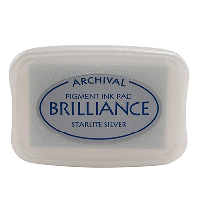 BR-000-093 - Tsukineko - Starlite Silver - Brilliance Inkpad
