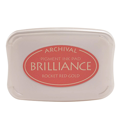 BR-000-096 - Tsukineko - Rocket Red Gold - Brilliance Inkpad