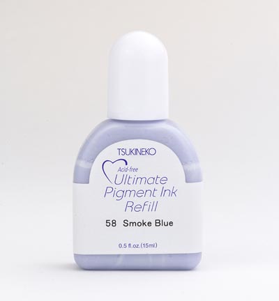 VCR-000-058 - Tsukineko - VersaColor Inker-Smoke Blue - VersaColor recharge