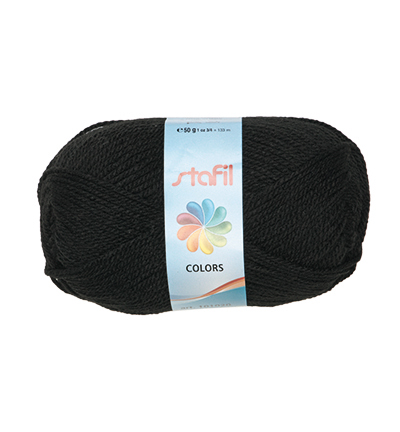 101020-50 - Stafil - Laine Colors, Noir - Stafil Colors