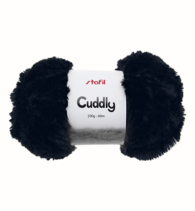 108065-02 - Stafil - Laine Cuddly, Noir - Cuddly