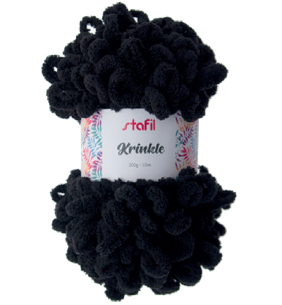108067-11 - Stafil - Krinkle Yarn, Black - Krinkle