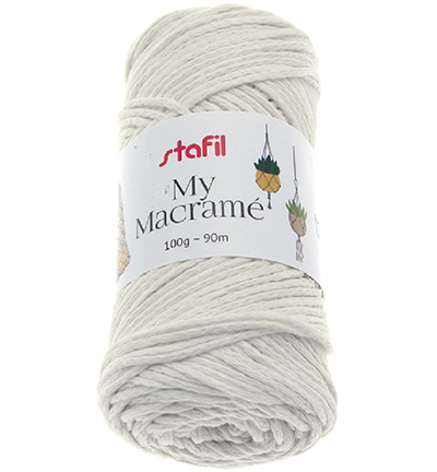 108073-02 - Stafil - Macrame Yarn, Cream - 