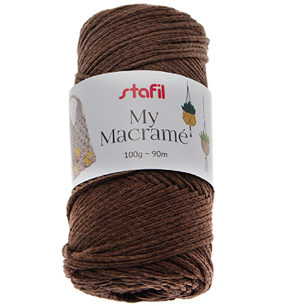 108073-09 - Stafil - Macrame Yarn, Dark Brown - Macrame