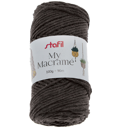 108073-12 - Stafil - Macrame Yarn, Anthracite - Macrame