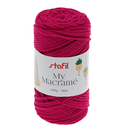 108073-15 - Stafil - Macrame Yarn, Pink - 