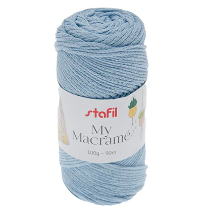108073-20 - Stafil - Macrame Yarn, Blue Baby - 