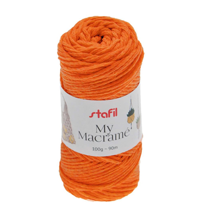 108073-23 - Stafil - Macrame Yarn, Orange - 