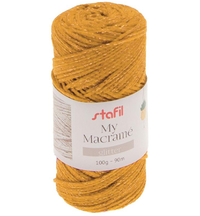 108074-27 - Stafil - Macrame Glitter, Amber - Macrame
