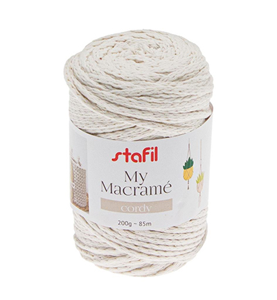 108075-02 - Stafil - Macrame Cordy, Cream - 