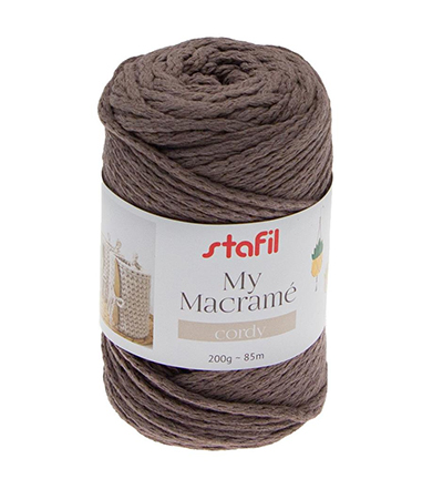 108075-06 - Stafil - Macrame Cordy, Coffee - 