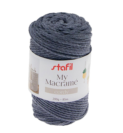 108075-10 - Stafil - Macrame Cordy, Indigo - 