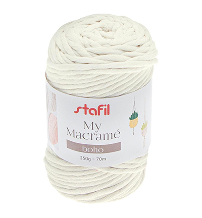 108076-02 - Stafil - Macrame Boho, Cream - Macrame