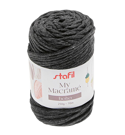 108076-12 - Stafil - Macrame Boho, Anthracite - Macrame
