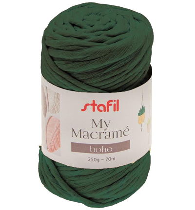 108076-22 - Stafil - Macrame Boho, Dark Green - Macrame