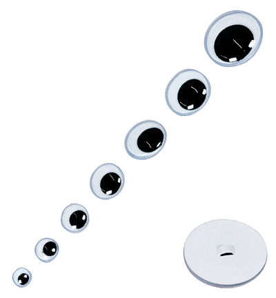 C2021-12 - Stafil - Moving eyes with eyelet, 12mm - Yeux mobiles avec oeillet