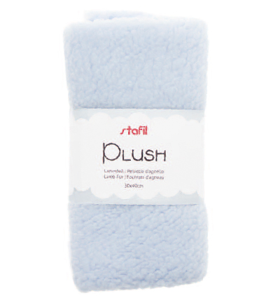 240016-03 - Stafil - Plush, peau de mouton bleu clair, 100% polyester - 