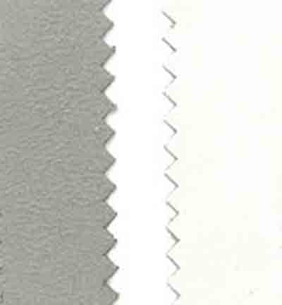 240068-01 - Stafil - Tissu en similicuir, d.face velours, Light Grey / White - Similicuir, double face velours