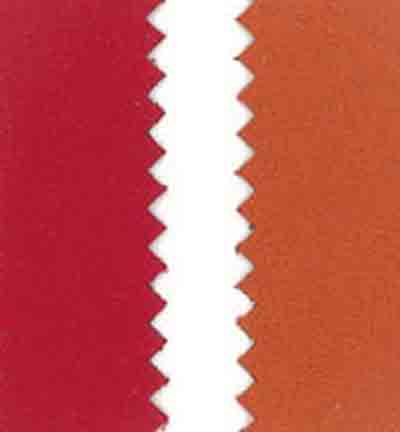 240068-05 - Stafil - Tissu en similicuir, d.face velours, Red / Orange - Similicuir, double face velours