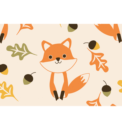 250155-23 - Stafil - Felt Foxes, Flesh Colour/Multicolor - 