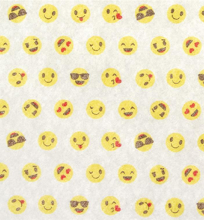 250157-1 - Stafil - Felt Smile, White/Multicolor - 