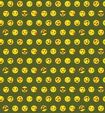 250157-55 - Stafil - Felt Smile, Dark moss green/Multicolor - 