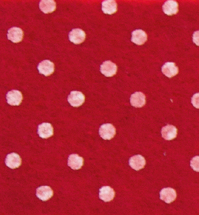 250171-8 - Stafil - Felt dots, Red/White - 