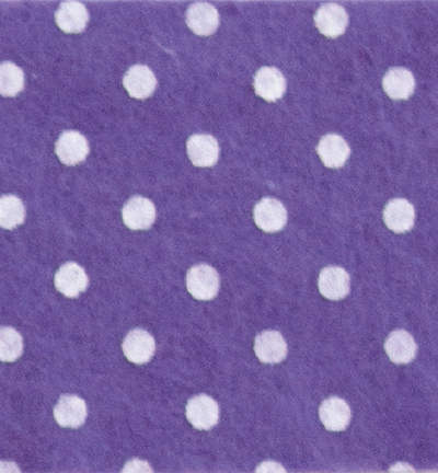 250171-26 - Stafil - Felt dots, Lilac/White - Feutrine pois 30x40cm - 1mm