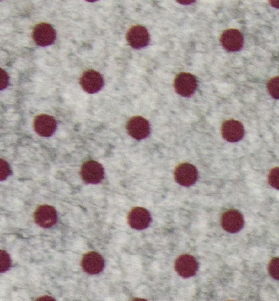 250171-39 - Stafil - Felt dots, L. Grey melange/Red - Feutrine pois 30x40cm - 1mm