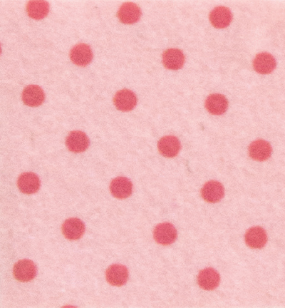 250171-44 - Stafil - Felt dots, Pink Pastel/Pink Ancient - Feutrine pois 30x40cm - 1mm