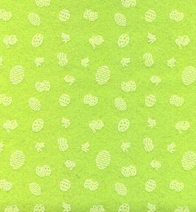 250174-10 - Stafil - Felt Easter, Pistachio Green/White - Feutrine Pâques 30x40cm - 1mm