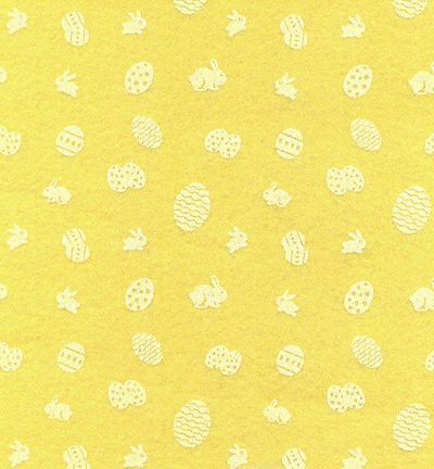 250174-30 - Stafil - Felt Easter, Yellow/White - Feutrine Pâques 30x40cm - 1mm 250174-30 - Stafil - Felt Easter, Yellow/White - Feutrine Pâques 30x40cm - 1mm