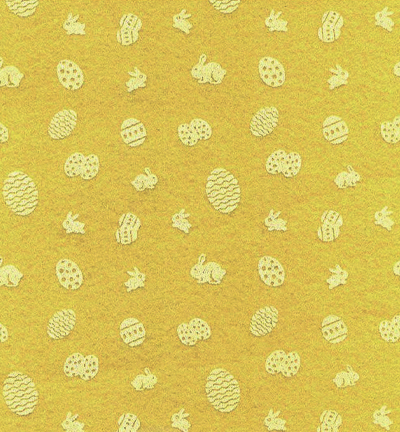 250174-42 - Stafil - Felt Easter, Maize Yellow/White - Feutrine Pâques 30x40cm - 1mm