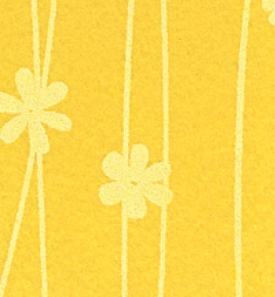 250190-48 - Stafil - Felt flowers, Yellow Ochre/Cream - Feutrine Fleurs 30x40cm - 1mm