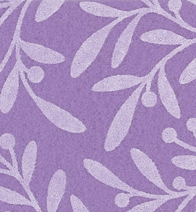 250191-43 - Stafil - Felt olive picks, Wisteria/Cream - Feutrine Rameau Oliver 30x40cm - 1mm