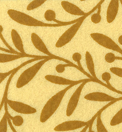 250191-56 - Stafil - Felt olive picks, Yellow Pastel/L. Brown - 