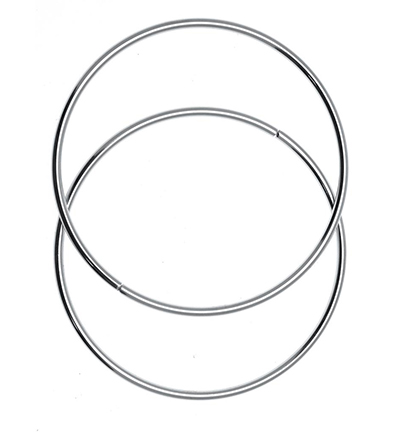 335793-01 - Stafil - Metal bag hands x2 ø 16cm, Silver - 