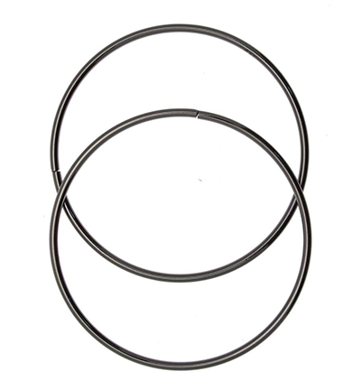 335793-03 - Stafil - Metal bag hands x2 ø 16cm, Anthracite - 