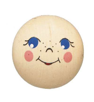 447-831 - Stafil - Tête de poupée, 2pc en bois - Têtes de poupées