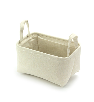 730917-03 - Stafil - Panier, canevas blanc-gris - Canvas