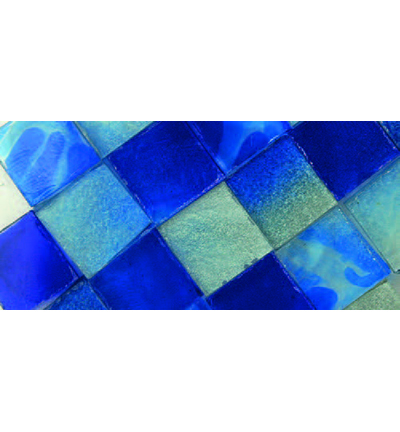 7612-031 - Stafil - Mosaique en verre, bleu - Mosaique en verre, 1x1cm