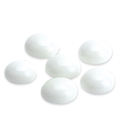 7612-47 - Stafil - Pierres en verre, blanc - Pierres en verre, ø 1.4cm