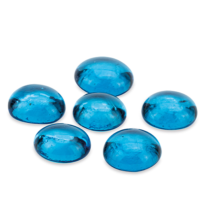 7612-44 - Stafil - Pierres en verre, turquoise - 