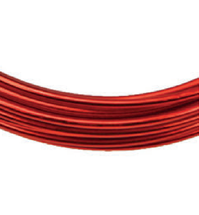 6011-411 - Stafil - Rouge(PLAT) - Fil d‘aluminium, plat
