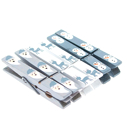 3924-721 - Stafil - Pinces à linge, X-mas - Noël