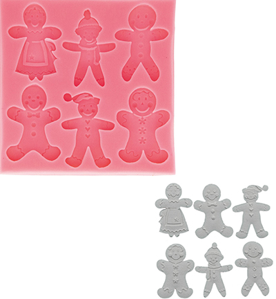 740039-94 - Stafil - Moule silicone, Bonhommes en pain d'épices - 